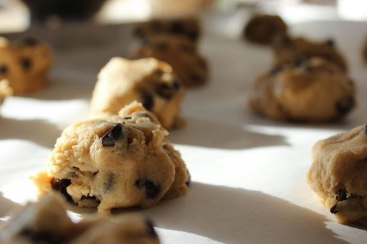 Cookie Dough on Baking Sheet