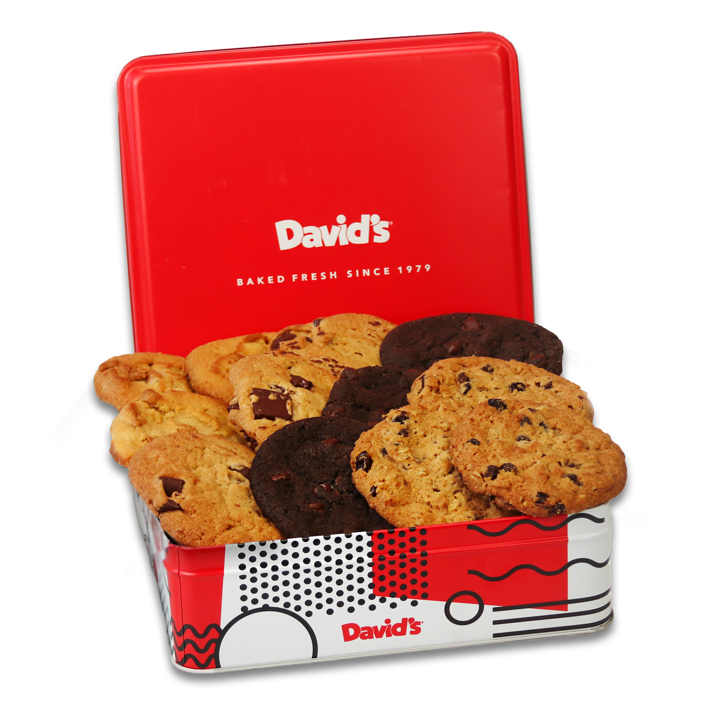 Fresh Baked Assorted Cookies Tin – David's Cookies