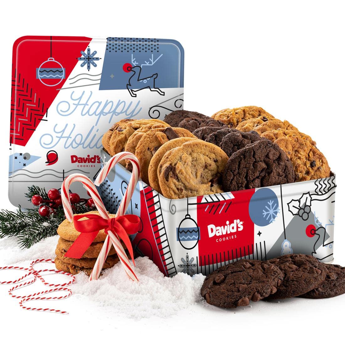Winter Wonderland 2lb Assorted Cookies Tin