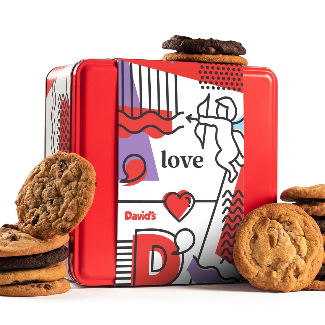 Happy Valentine's Day Assorted Cookie Tin - 1LB