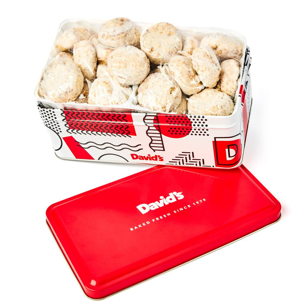 Butter Pecan Meltaways 16oz. Tin David's Cookies
