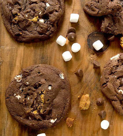 Fresh Baked Decadent Jumbo Cookies - Smores