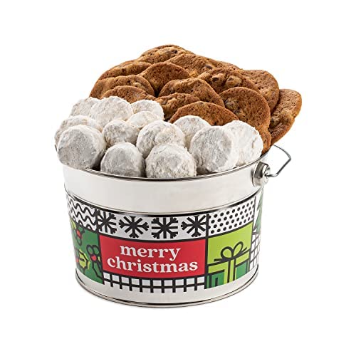 Merry Christmas Thin & Crispy and Butter pecan meltaways bucket