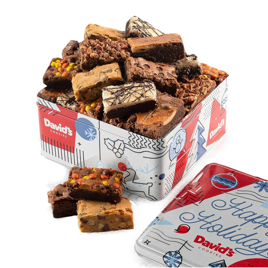 Winter Wonderland Assorted Brownies Tin