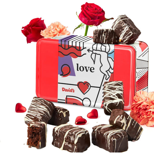 I Love You Chocolate Covered Brownies Sampler Tin