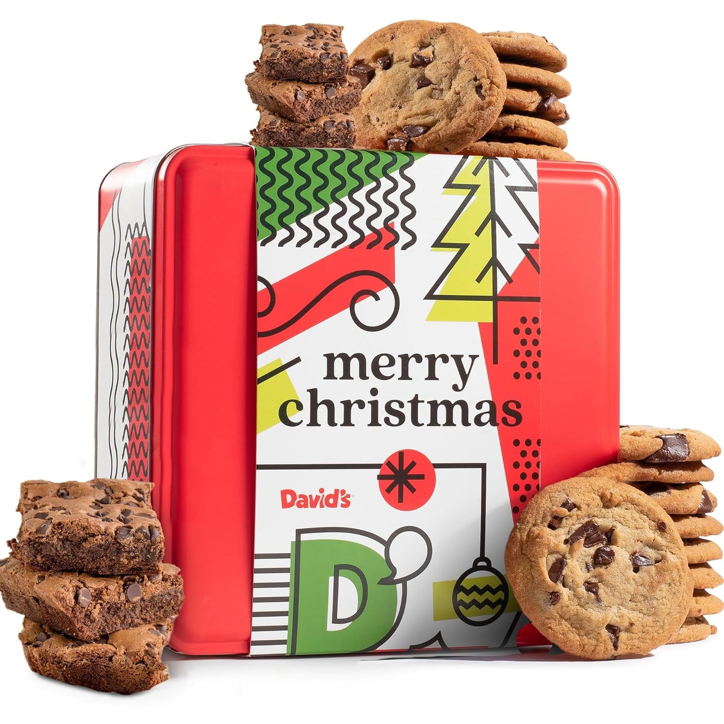 Merry Christmas Gluten Free Cookie & Brownie Tin