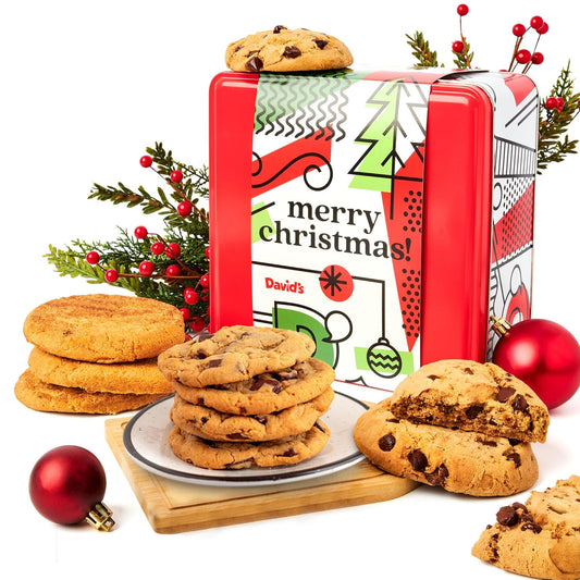 Merry Christmas Gluten Free Snickerdoodle & Chocolate Chip Cookies