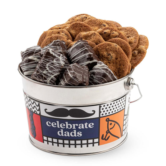 Father's Day Thin and Cripsy & Chocolate Covered Brownies Bucket