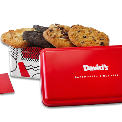 Fresh Baked Assorted Cookies Tin - Sweet Sampler