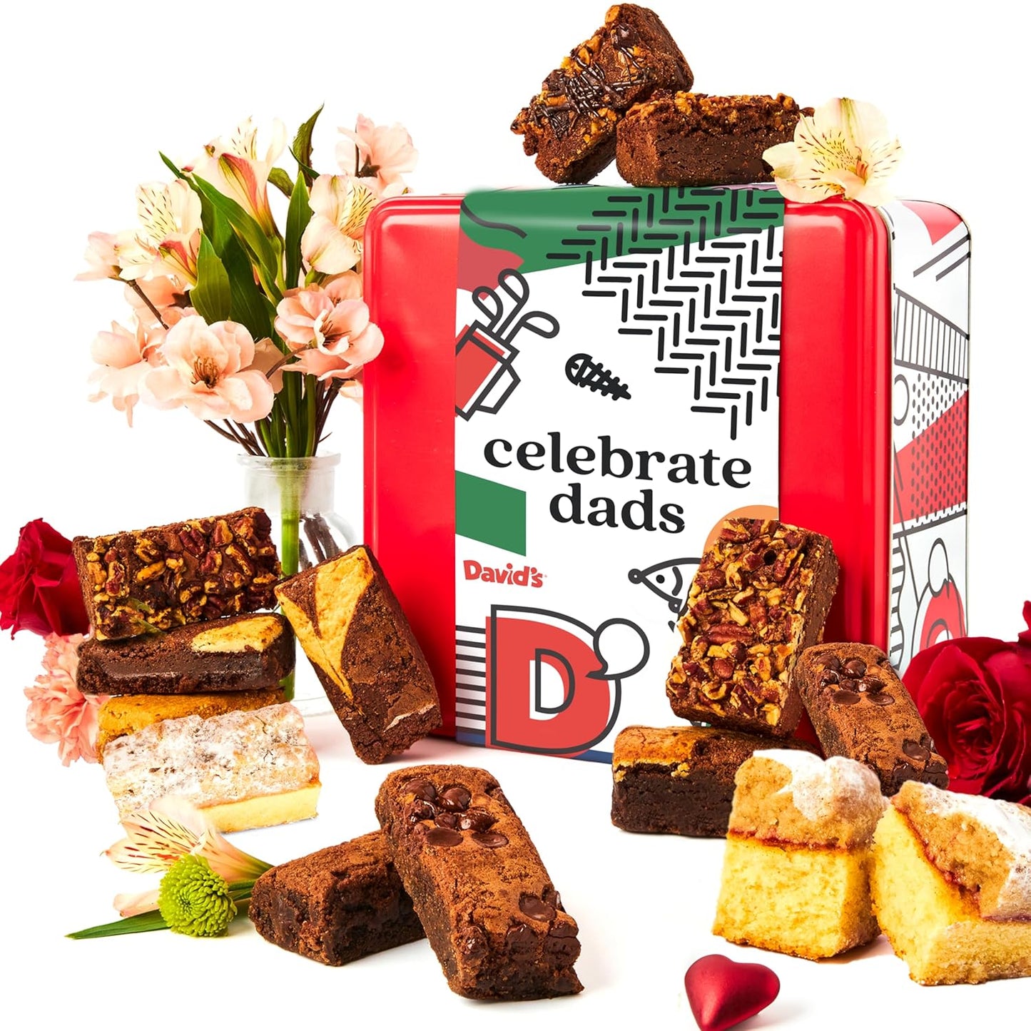 Father's Day Assorted Brownies & Crumb Cake Tin