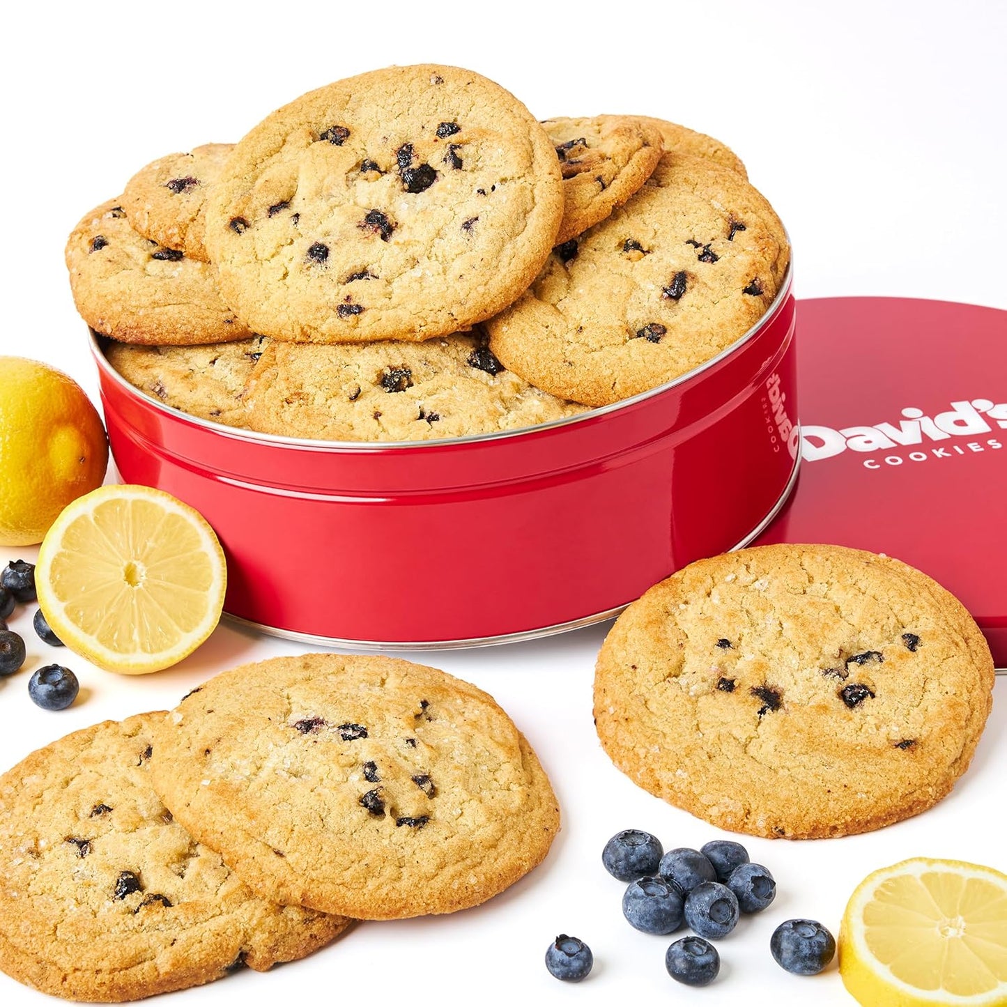 Fresh Baked Lemon Blueberry Decadent Cookies