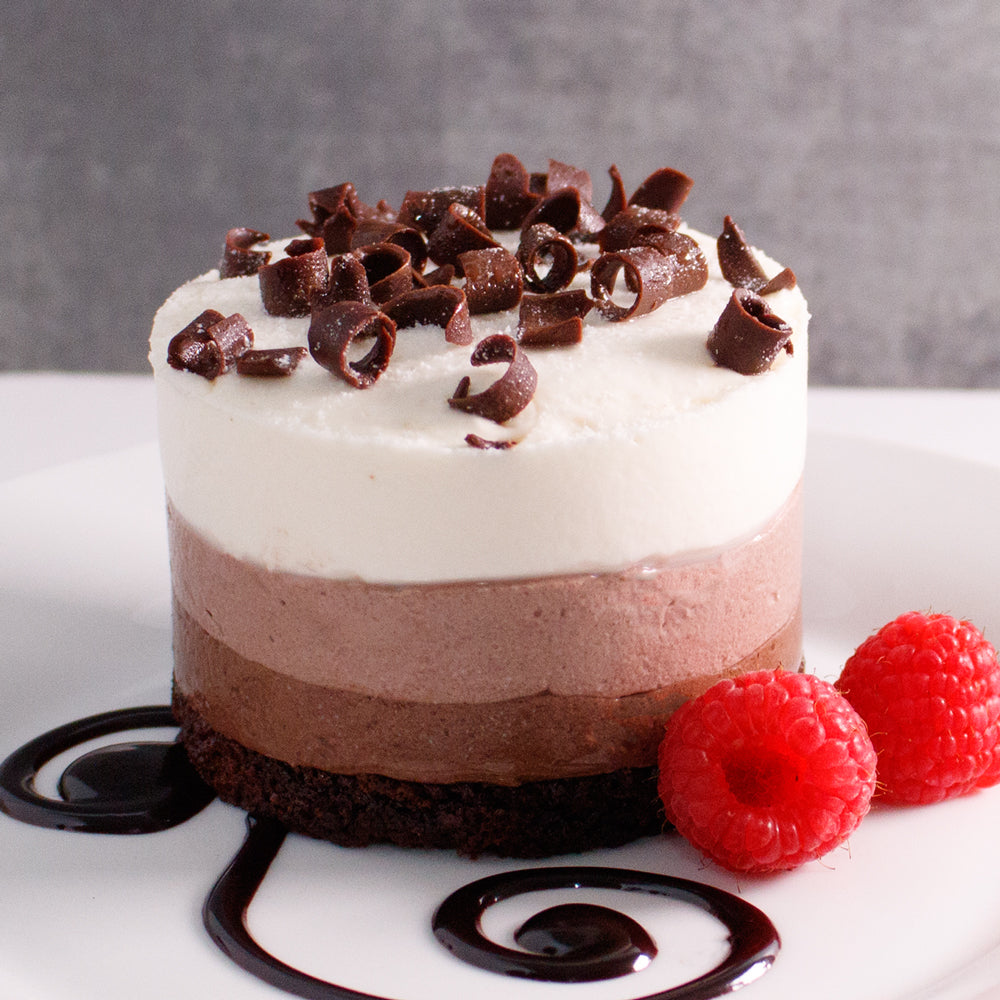 6 Piece Chocolate Trilogy Individual Dessert Cakes