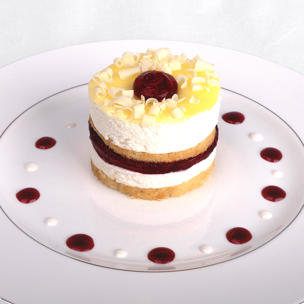 6 Piece Raspberry Lemon Drop Individual Dessert Cakes
