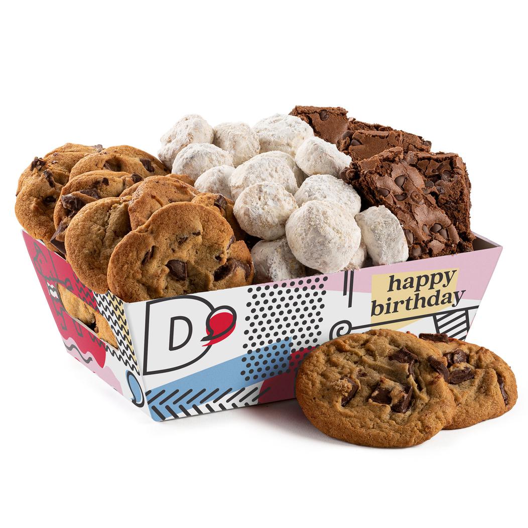 Happy Birthday Cookie Brownie Crate