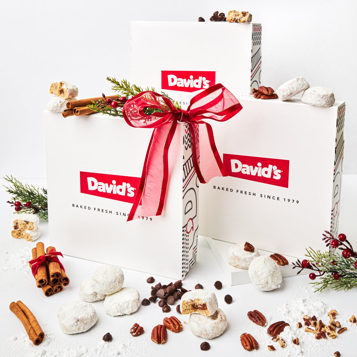 Cinnamon, Chocolate Chip, and Butter Pecan Meltaways 3 Pack Dessert Boxes