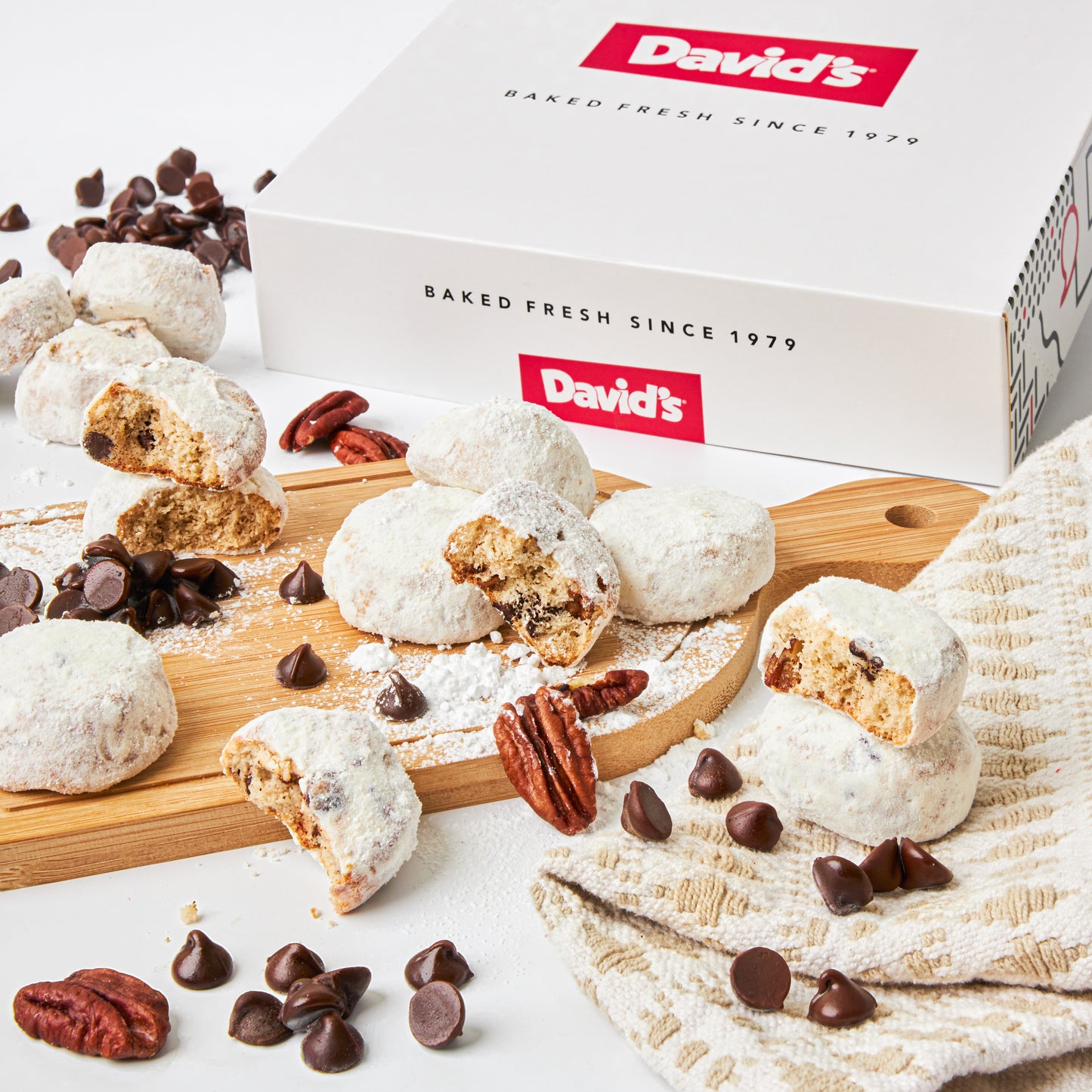 Chocolate Chip Pecan Meltaways - 3 Pack Dessert Boxes