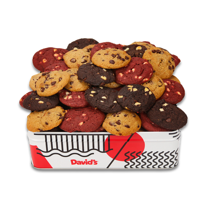 Fresh Baked Mini Cookies Tin - 54 Cookies