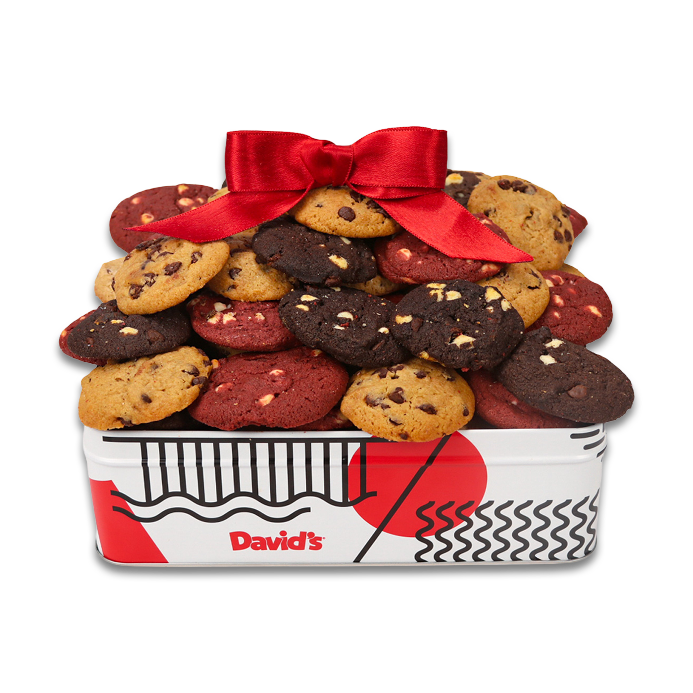Fresh Baked Mini Cookies Tin - 54 Cookies