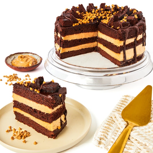 Mile High Peanut Butter Explosion 10" Layer Cake