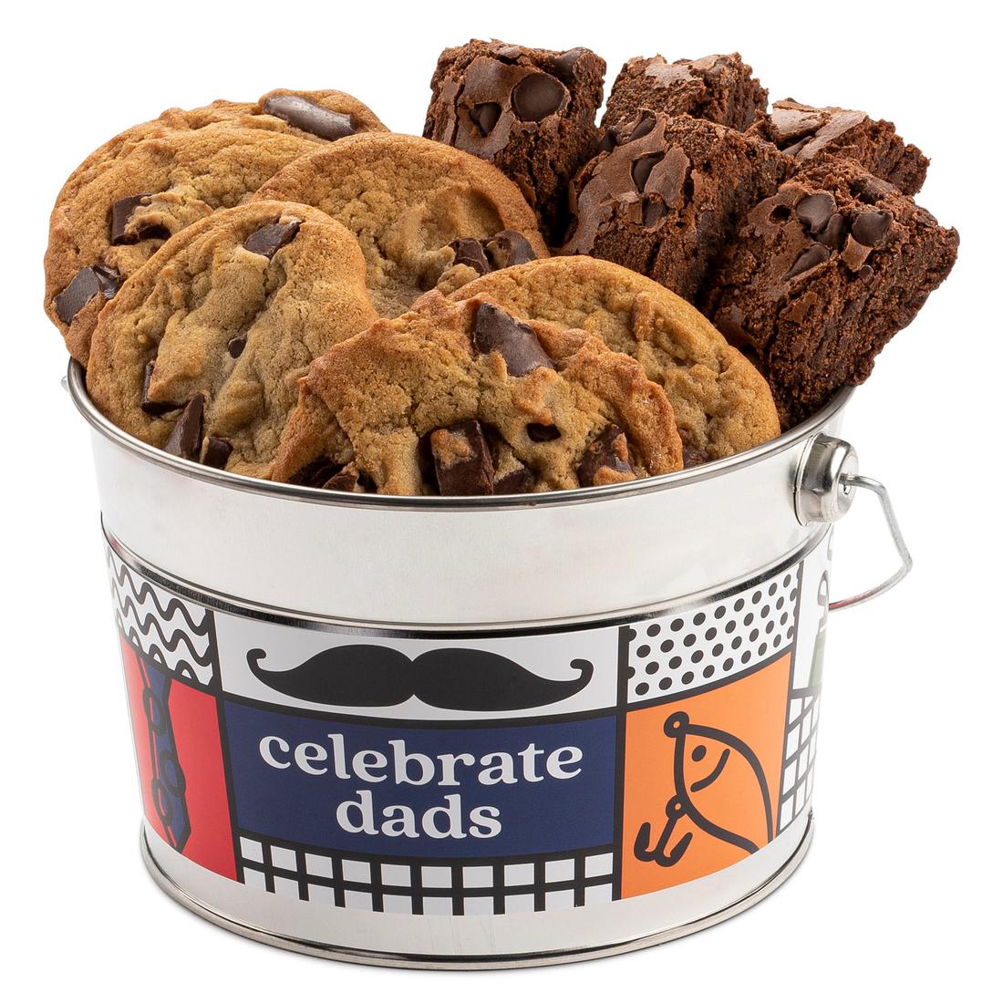 Father's Day Bucket Chocolate Chip Cookie and Brownie Sampler