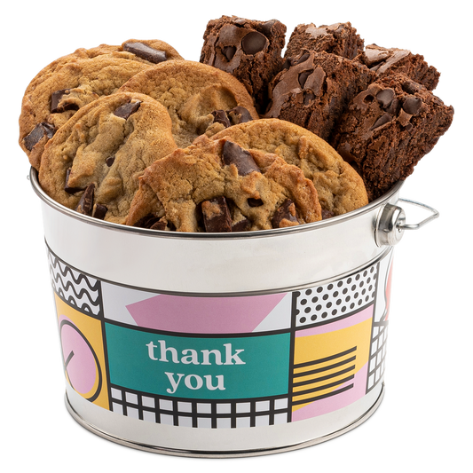 Thank You Bucket Chocolate Chip Cookie and Brownie Sampler