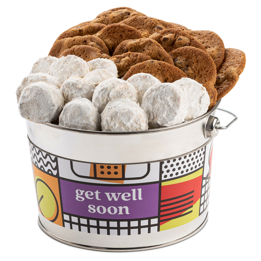 Get Well Thin & Crispy Chocolate Chip Cookies and Butter Pecan Meltaways Bucket