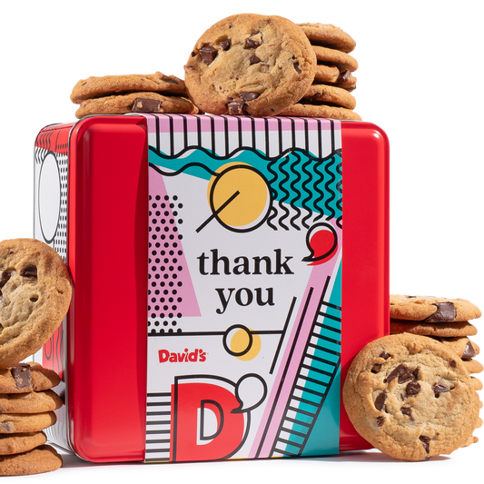 Thank You Fresh Baked Chocolate Chunk Cookies Tin - 1LB