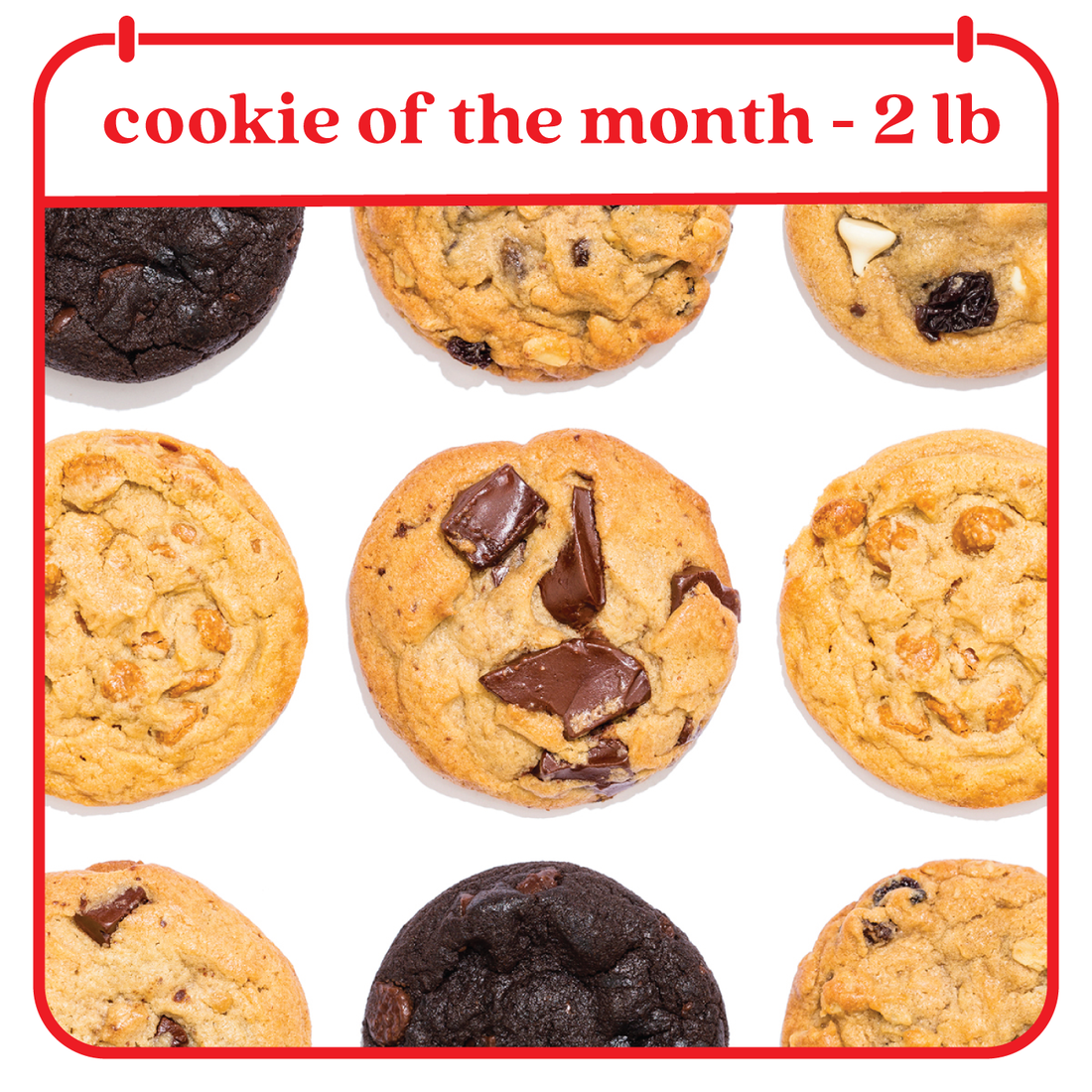 Cookie of the Month Club - Fresh Baked Cookies Tin - 9 Months