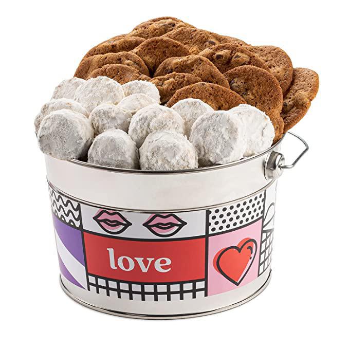 I Love You Thin & Crispy Chocolate Chip Cookies and Butter Pecan Meltaways Bucket