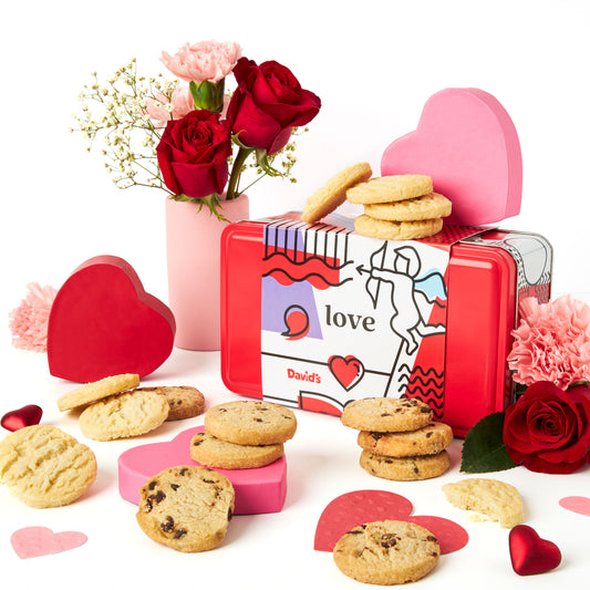 I Love You Butter & Chocolate Chip Shortbread Sampler Tin